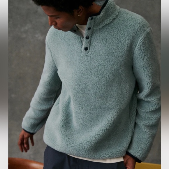 🆕 Sezane Tucker Sweatshirt in Sky Blue - Picture 5 of 5